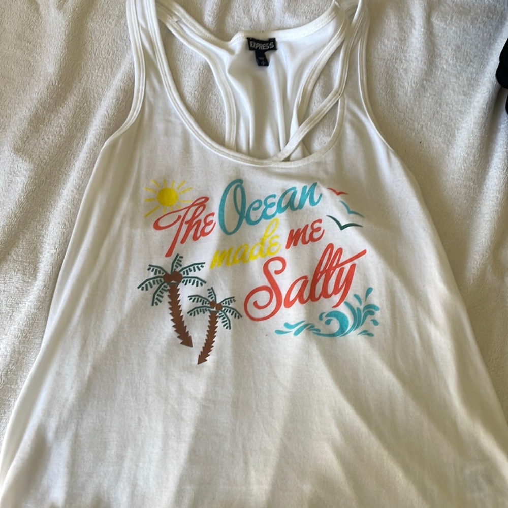 The ocean made me salty tank top